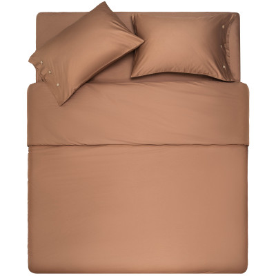 Простирадло ARDESTO Mix&Match, 240x260см, 100% бавовна, сатин, коричневий