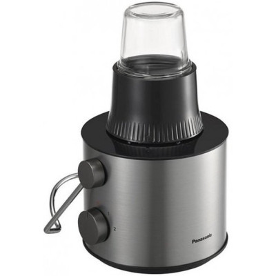 Соковитискач Panasonic відцентрований 1000Вт, чаша-1.5л, жмих-2л, жолоб на ціле яблуко, пластик/метал, чорний Соковитискач Panasonic відцентрований 1000Вт, чаша-1.5л, жмих-2л, жолоб на ціле яблуко, пластик/метал, чорний