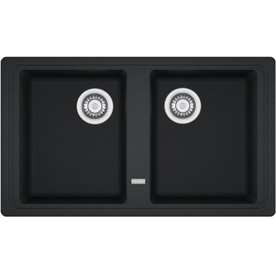 Мийка кухонна Franke Basis, фраграніт, прямокутник, без крила, 860х500х200мм, чаша - 2, накладна, BFG 620, онікс Мийка кухонна Franke Basis, фраграніт, прямокутник, без крила, 860х500х200мм, чаша - 2, накладна, BFG 620, онікс