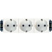 Блок розеток електричних Legrand Mosaic, 3хSchuko для кабельних каналів DLP, Quintella, 16А, 250В, гвинтові клеми, 6 модулів, в короб, білий Блок розеток електричних Legrand Mosaic, 3хSchuko для кабельних каналів DLP, Quintella, 16А, 250В, гвинтові клеми, 6 модулів, в короб, білий