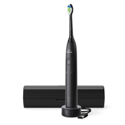 Щітка зубна електр. Philips, Sonicare 5300 Series, 62т. колив/хв, насадок-1, футляр, чорний