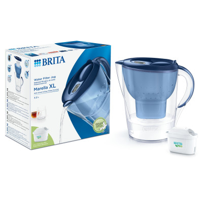 Фільтр-глечик Brita Marella XL Memo MXPro 3.5л (2л очищеної води) з фільтр-картриджем, білий