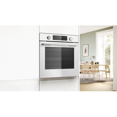 Духова шафа Bosch електрична, 76л, A, дисплей, конвекція, телескопічні направляючі,  білий