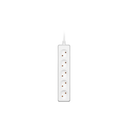 Удлинитель сетевой 2E 5хТип C, 2х1мм кв, 10A, 1.5м, белый 2E-U0510M1.5