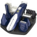 Набір для стрижки Remington All in one kit, для бороди, вусів, голови і тіла, мережа+акум., насадок-11, титан.напил., синьо-сріблястий