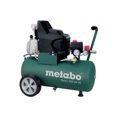 Компресор повітряний Metabo Basic 250-24 W, 1500Вт, 24л, 110л/хв, 8бар Компресор повітряний Metabo Basic 250-24 W, 1500Вт, 24л, 110л/хв, 8бар