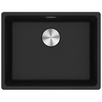 Мийка кухонна Franke Maris, фраграніт, прямокутник, без крила, 553х433х200мм, чаша - 1, врізна, MRG 110-52, онікс