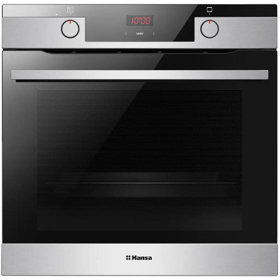 Духовка электр. Hansa, 60см, 77л, A,  гриль, емаль легкого очищення, диспл., нержавіюча сталь Духовка электр. Hansa, 60см, 77л, A,  гриль, емаль легкого очищення, диспл., нержавіюча сталь