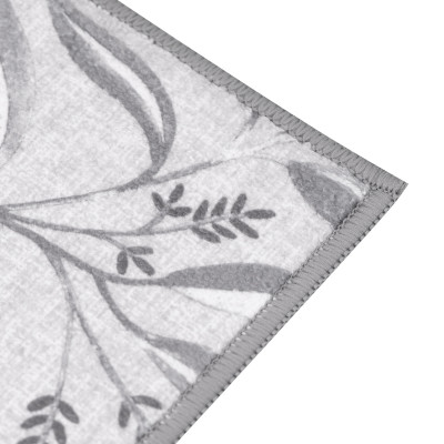 Килимок для сушіння посуду ARDESTO Grey leaves 38x51см, 100% поліестер, cірий
