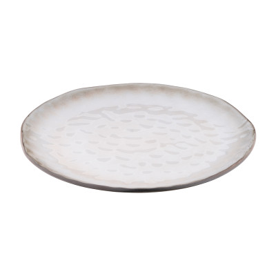 ARDESTO Тарілка обідня Umbria, 27см, кераміка, сірий світлий ARDESTO Тарілка обідня Umbria, 27см, кераміка, сірий світлий