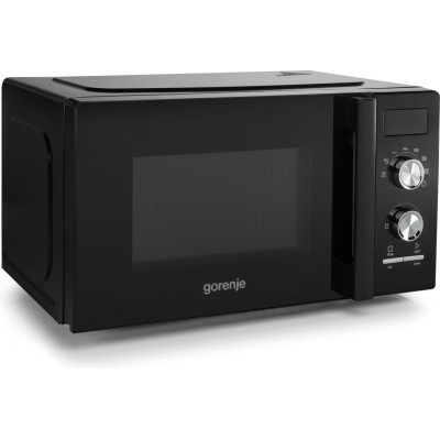 Микроволновая печь Gorenje, 20л, мех. управл., 800Вт, дисплей, черный