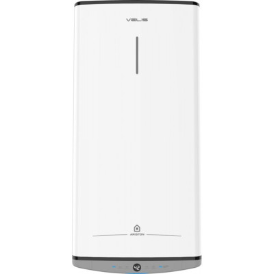Водонагрівач електричний Ariston VELIS DUNE 80 EU плаский, слім, 80л, 2*1,5 кВт, емал. нагр. ел, ун. монтаж, ел. кер-ня, B, Італія, білий