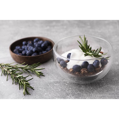 Пиала Ardesto с двойными стенками, 14.5см, боросиликатное стекло, прозрачный