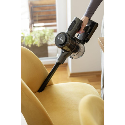 Пылесос Gorenje беспроводной, 70Вт, конт пыль -0.7л, автономная работа до 60мин, HEPA, подсветка, индикатор, антрацит