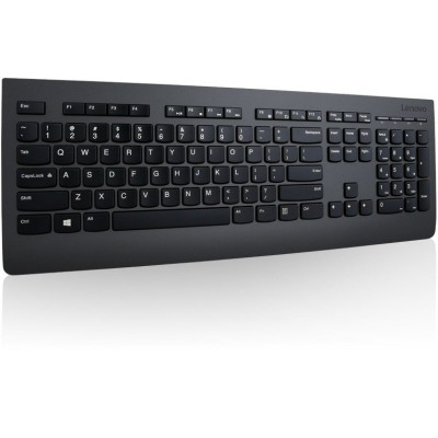 Клавиатура мембранная Lenovo Professional 108key, WL, EN/UKR/RU, черный