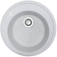 Мийка кухонна Adamant Sun, штучний камінь, кругла, без крила, 510x200мм, чаша - 1, врізна, Old stone