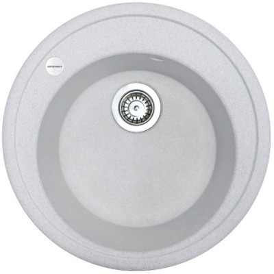 Мийка кухонна Adamant Sun, штучний камінь, кругла, без крила, 510x200мм, чаша - 1, врізна, Old stone