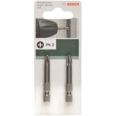 Биты Bosch PH2 XH, 49ммм, 2т 2,609,255,920