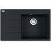 Мийка кухонна Franke Centro, фраграніт, прямокутник, з крилом зліва, 780х500х200мм, чаша - 1, врізна, CNG 611-78 TL , чорний матовий