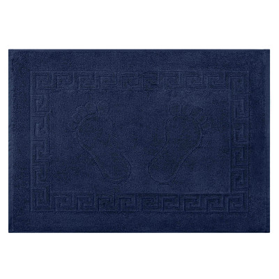 Килимок для ніг махровий ARDESTO Home 50х70см, 100% бавовна, синій темний