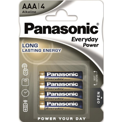 Батарейка Panasonic EVERYDAY POWER лужна AAА блістер, 4 шт.