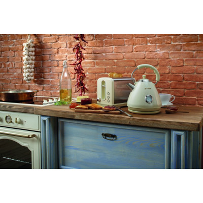 Электрочайник Gorenje 1.7л, пластик, бежевый (K17CLI)
