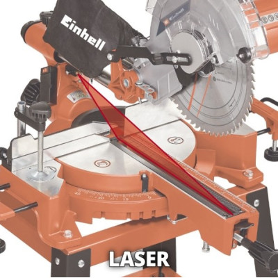 Einhell Пила торцовочна TC-SM 2531/2 U, 1900Вт, диск 254x30x2,8мм, 4800 об/хв, 17.76кг