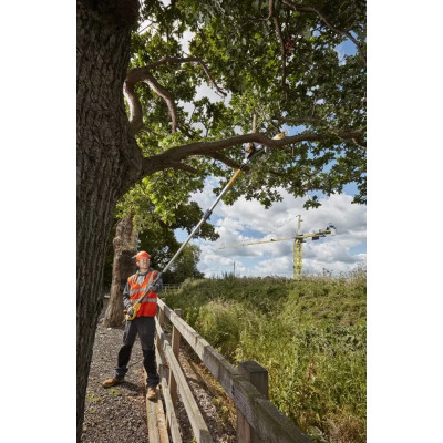 Висоторіз ланцюговий акумуляторний DeWalt 18В шина 20см штанга 180-280см 4.0кг без АКБ та ЗП