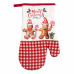 Рукавичка ARDESTO Christmas Gingerbread 18х30см, 100% поліестер (верх), 100% бавовна (низ), червоний Рукавичка ARDESTO Christmas Gingerbread 18х30см, 100% поліестер (верх), 100% бавовна (низ), червоний