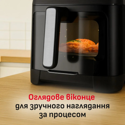 Мультипіч Tefal Easy Fry Silence XXL, 1800Вт, чаша-7л, сенсорне керув., 10 програм, з віконцем, пластик, чорний