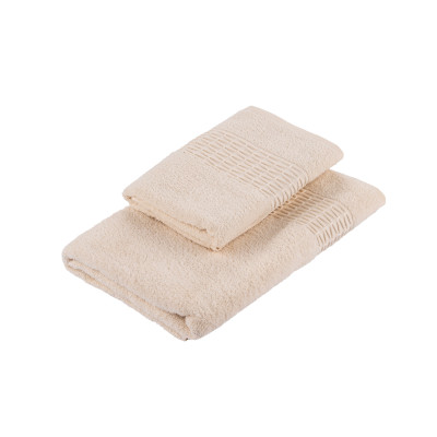 Набір рушників махрових ARDESTO Lotus, 50х90см, 70х140см, 2шт, 100% бавовна, айворі