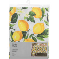Скатертина ARDESTO Sicilian lemons 140х180см, 100% поліестер, зелений Скатертина ARDESTO Sicilian lemons 140х180см, 100% поліестер, зелений
