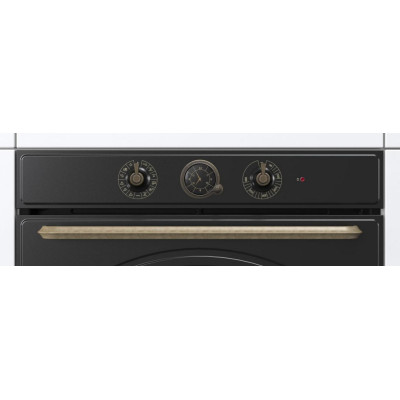 Gorenje Духова шафа електрична, 77л, A, пара, дисплей, чорний матовий