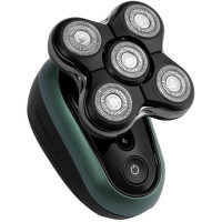 Бритва електр. для голови Remington роторна Ultimate Series RX7,  бритв.головок-5, Li-Ion, сух.+волог., тример, чорно-зелений