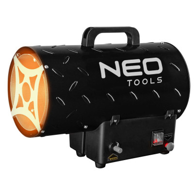 Тепловая пушка газовая Neo Tools, 15кВт, 150м2, 580м3/ч, черный, 3.68кг Тепловая пушка газовая Neo Tools, 15кВт, 150м2, 580м3/ч, черный, 3.68кг