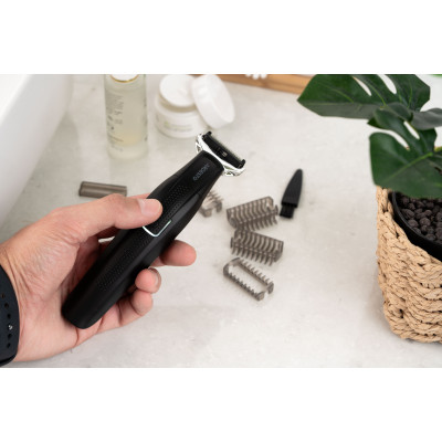 Бритва електр. ARDESTO One blade, Li-Ion, сух.+волог., тример, 3 насадки, чорний Бритва електр. ARDESTO One blade, Li-Ion, сух.+волог., тример, 3 насадки, чорний