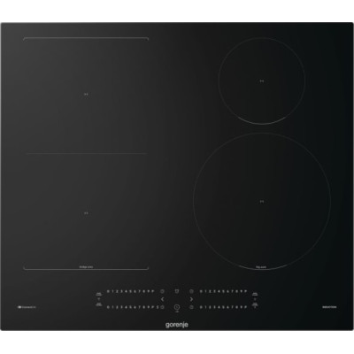 Варильна поверхня Gorenje індукційна, 60см, PowerBoost, SliderTouch, збільшена площа приготування, чорний