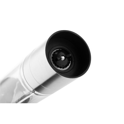 Млинок для солі та перцю 2 в 1 ARDESTO Gemini, 140мл, акрил, нержавіюча сталь, прозорий