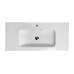 Раковина, умивальник Adamant FRATE, штучний камінь, прямокут., з отвором для змішувача, з отвором для переливу, 995x450x125мм, накладний, білий