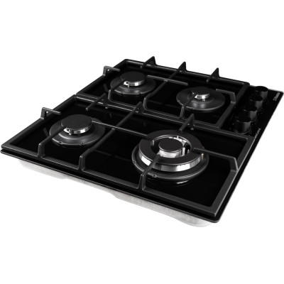 Варильна поверхня Hansa газова, 59см, чавун, чорний Варильна поверхня Hansa газова, 59см, чавун, чорний