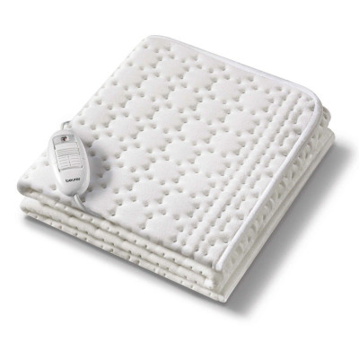 Електропростирадло Beurer, від мережі, 130х75см, 50Вт, 3 режими, бавовна, фліс, білий