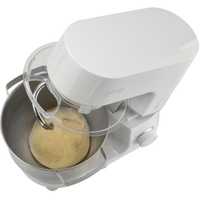 Кухонна машина Gorenje 800Вт, чаша-метал, корпус-метал, насадок-3, білий