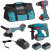 Набір із трьох акумуляторних інструментів Konner&Sohnen KS RHAGD 20V SET 3 20В дриль, шліфмашина кутова, перфоратор, швидкий ЗП 4.5А акб 2х4А·год сумка 7.5кг