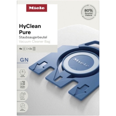 Мішки для пилососів Miele GN HyClean Pure 4.5л, 4шт Мішки для пилососів Miele GN HyClean Pure 4.5л, 4шт
