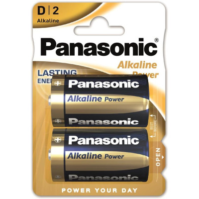 Батарейка Panasonic ALKALINE POWER лужна D(LR20) блістер, 2 шт.