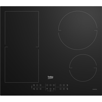 Варочная поверхность Beko индукционная, 60см, расширенная зона, черный (HII64200FMT)