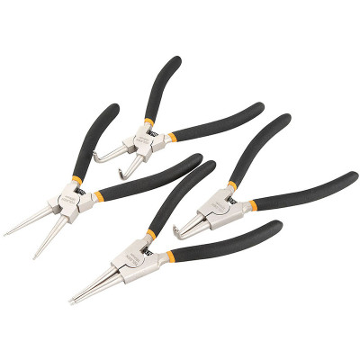 Щипці для стопорних кілець Tolsen, 19-60мм, CrV, набір 4шт