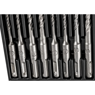 Набір свердел по бетону GRAPHITE SDS Plus 5x6x8х110мм, 5х6x8x10x160мм, кейс, 8шт Набір свердел по бетону GRAPHITE SDS Plus 5x6x8х110мм, 5х6x8x10x160мм, кейс, 8шт