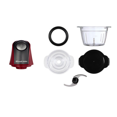Измельчитель Russell Hobbs Desire Red, 200Вт, чаша-500мл, стекло, корпус-пластик, красный
