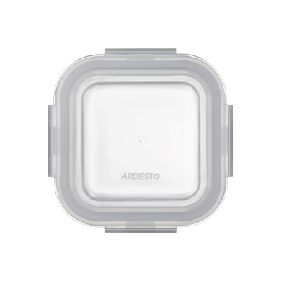 Контейнер для зберігання харчових продуктів ARDESTO Gemini 0.31л, боросилікатне скло, пластик, квадратний, прозорий